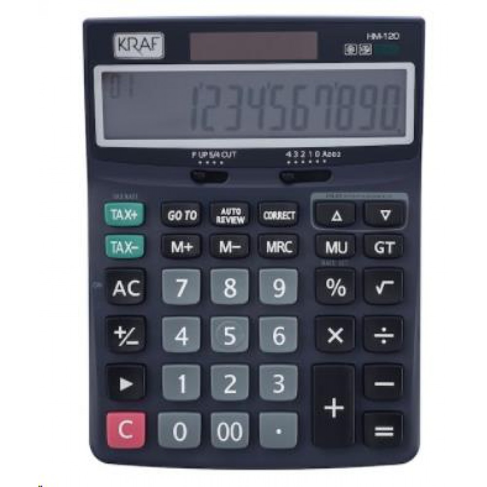 KRAF HESAP MAKİNASI MASAÜSTÜ 12 HANE HM-120