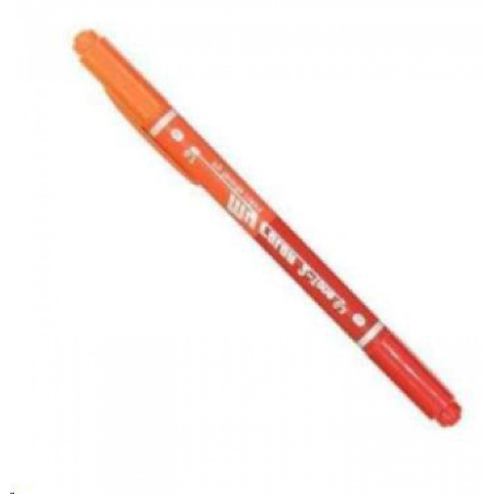 Dong A My Color 2 tone Çift Uçlu Kalem - Kiremit Ve Kırmızı 