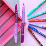 Dong A My Color 2 tone Çift Uçlu Kalem - Lila ve Mor