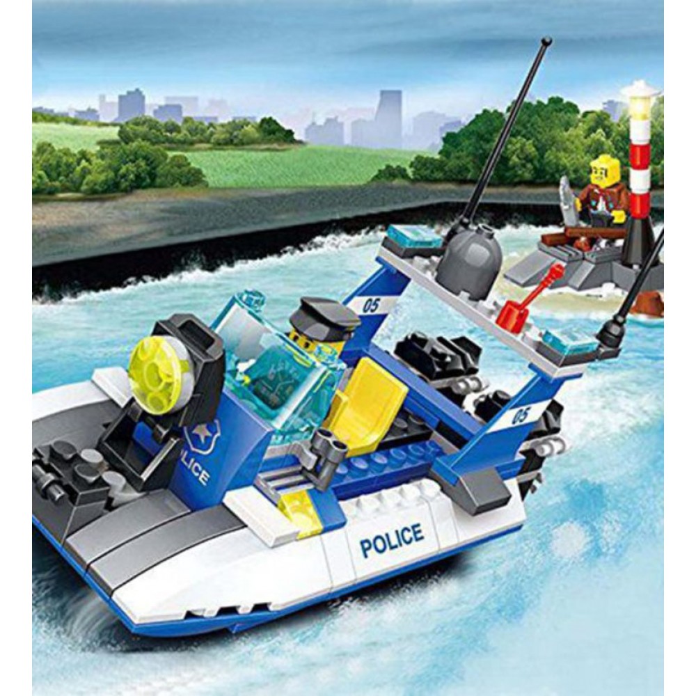 WANGE Polis Sahil Güvenlik Botu 3in1 205 Parça 