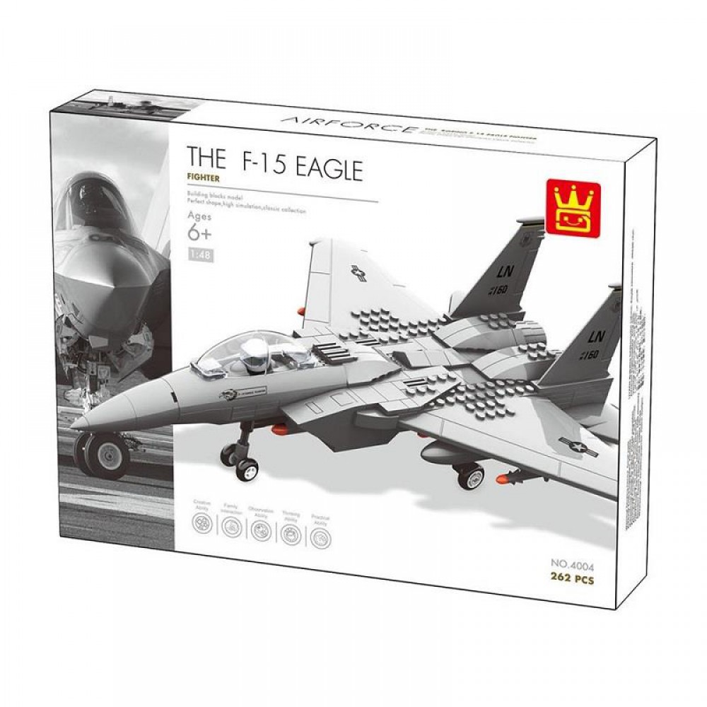 Wange 262 Parça F-15 Eagle Fıghter-Savaş Uçağı 4004