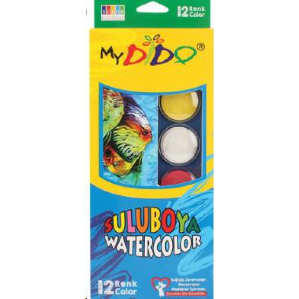 SÜDOR MYDİDO SULU BOYA 12 Lİ ORTA