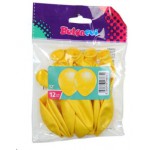 BALONEVİ METALİK BALON 12'' SARI 12 Lİ