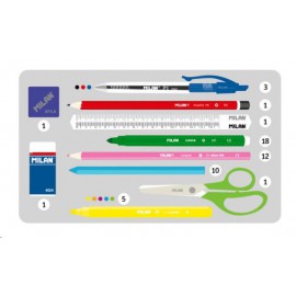 Milan Compact Fluo Yeşil Setli Kalem Çantası 081364CFGR