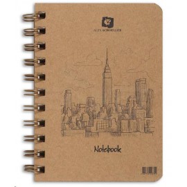  Alex Spiralli Kraft Sert Kapak Düz 70gr A5 80.li ..