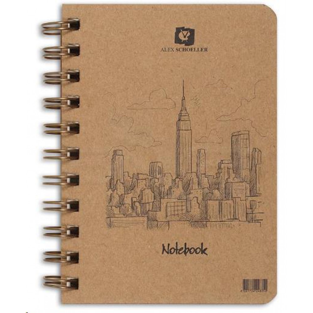  Alex Spiralli Kraft Sert Kapak Düz 70gr A6 80 syf