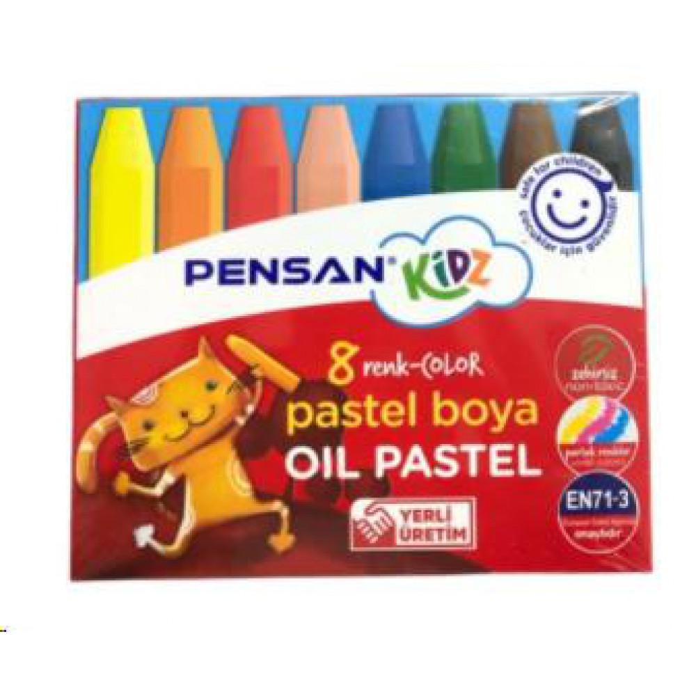 PENSAN KİDZ PASTEL BOYA 8 RENK