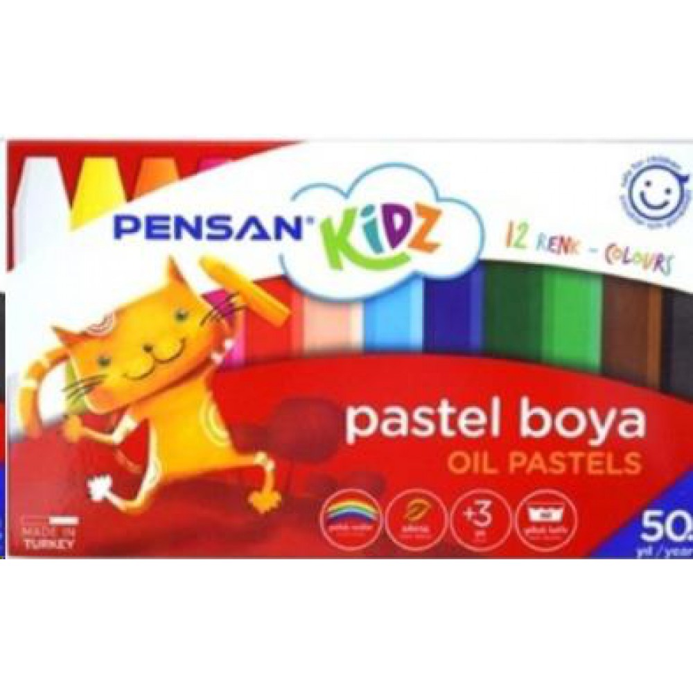 PENSAN KİDZ PASTEL BOYA  12 RENK