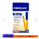 Pensan Üçgen Tükenmez Kalem Mavi 50 li TR- 23