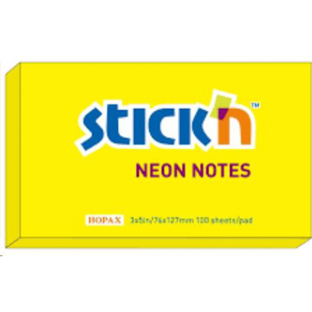 Gıpta Stıckn Not Kağ. Neon Sarı 76x127mm 100y