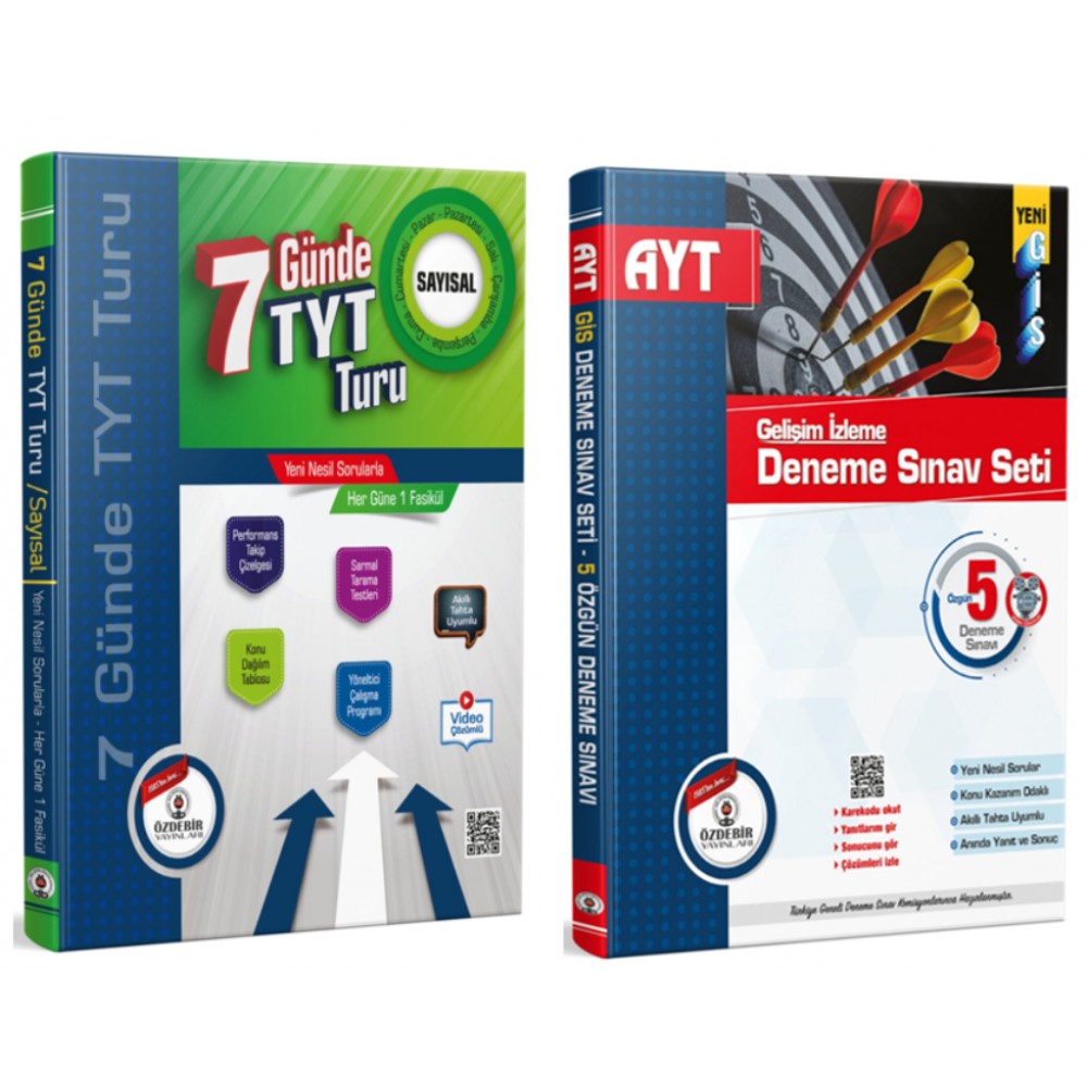 ÖZDEBİR TYT SAYISAL 7 GÜNDE SORU FASİKÜLÜ + AYT 5 Lİ DENEME SETİ
