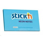 Gıpta Yapışkanlı Not Kağıdı  Neon Mavi 76x127 100 Yaprak