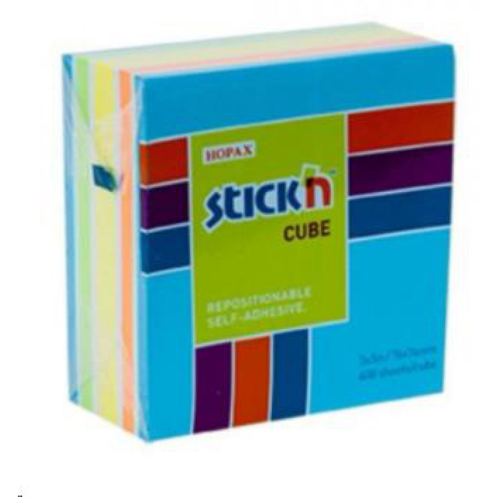 Gıpta Stickn Yapışkanlı Not Kağıdı 76x76 Mm Küp 5 Renk 400 Yaprak 