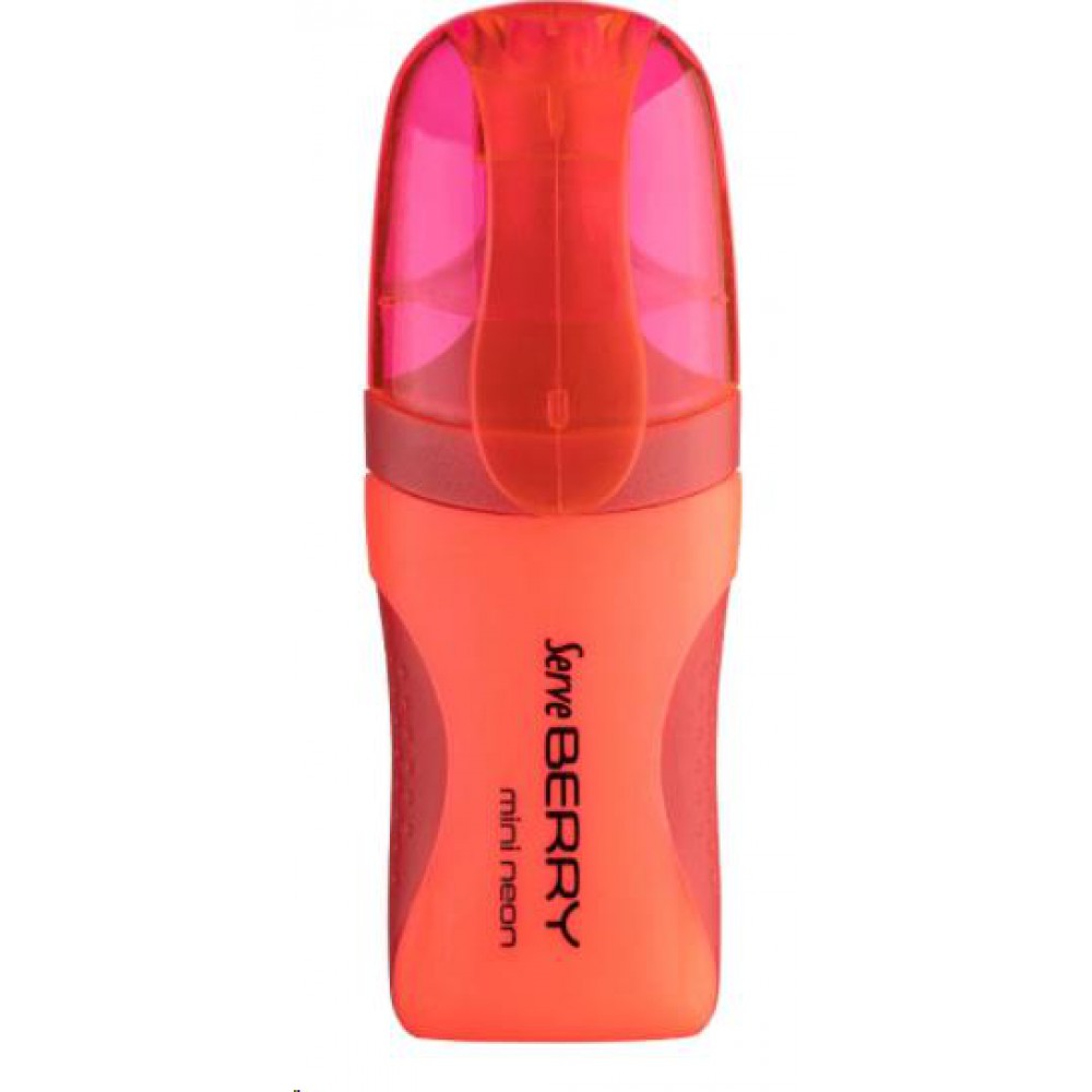 Serve Berry Mini Fosforlu Kalem Kırmızı SV-BRMFK