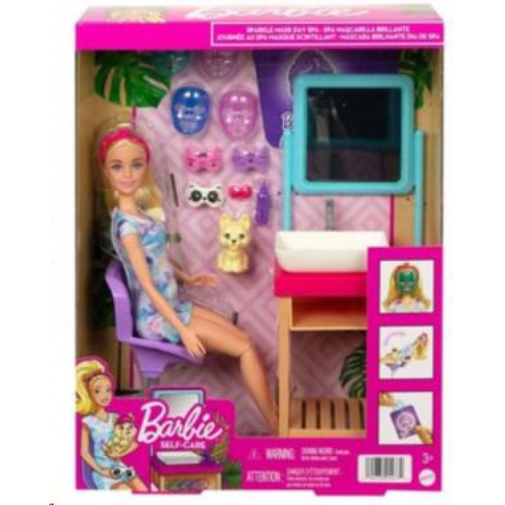 Mattel Barbie Işıltı Dolu Spa Günü Oyun Seti HCM82