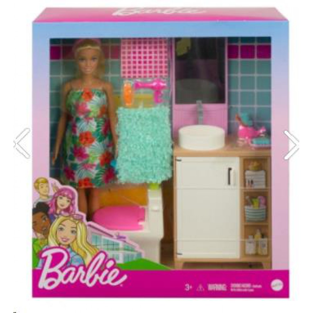Mattel Barbie Bebek ve Yatak Odası Oyun Seti GTD87