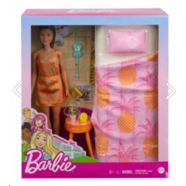 Mattel Barbie Bebek Ve Yatak Odası Oyun Seti GTD87 