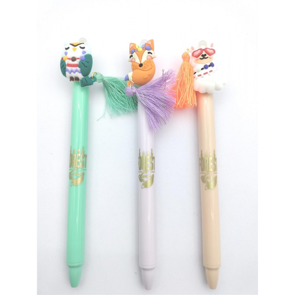 Dolphin Tükenmez Kalem 3 lü Animals-Özel Silgili