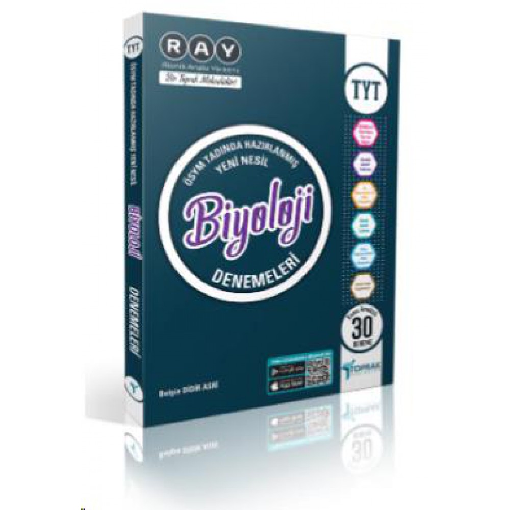 Toprak Yayınları TYT Biyoloji Deneme Kitabı 30 lu