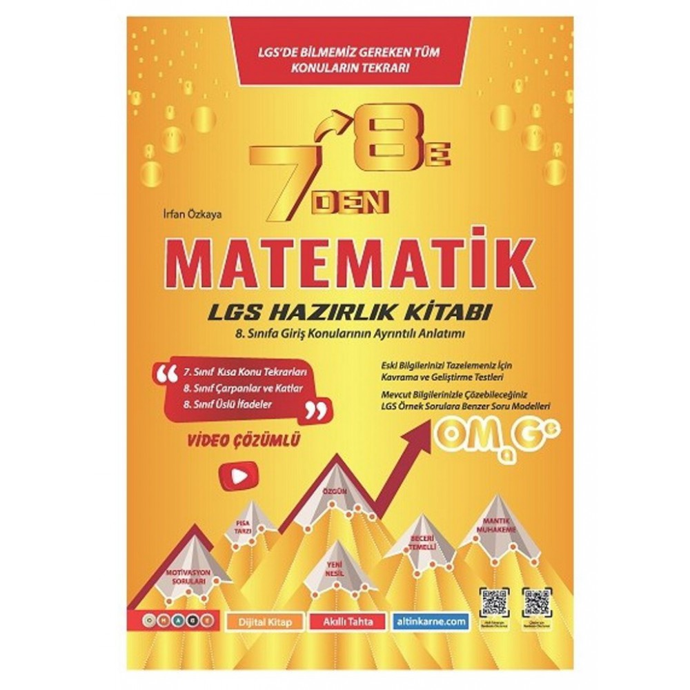 OMAGE 7 DEN 8 E LGS MATEMATİK HAZIRLIK KİTABI