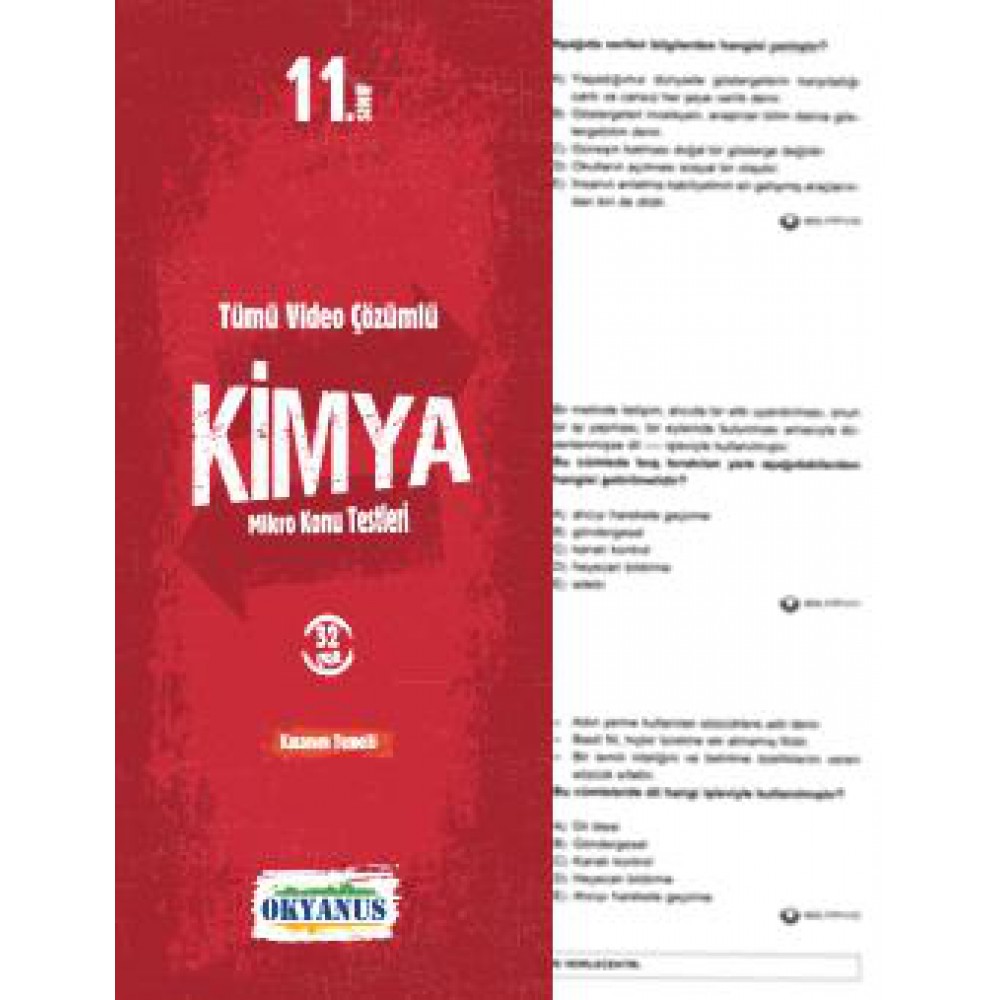 OKYANUS 11. SINIF KİMYA ÇEK KOPAR YAPRAK TEST
