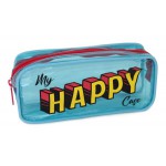 PAPE ŞEFFAF MAVİ HAPPY CASE  KALEMLİK 