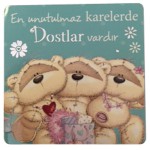 FİZZY MOON AHŞAP MAGNET DOSTLAR