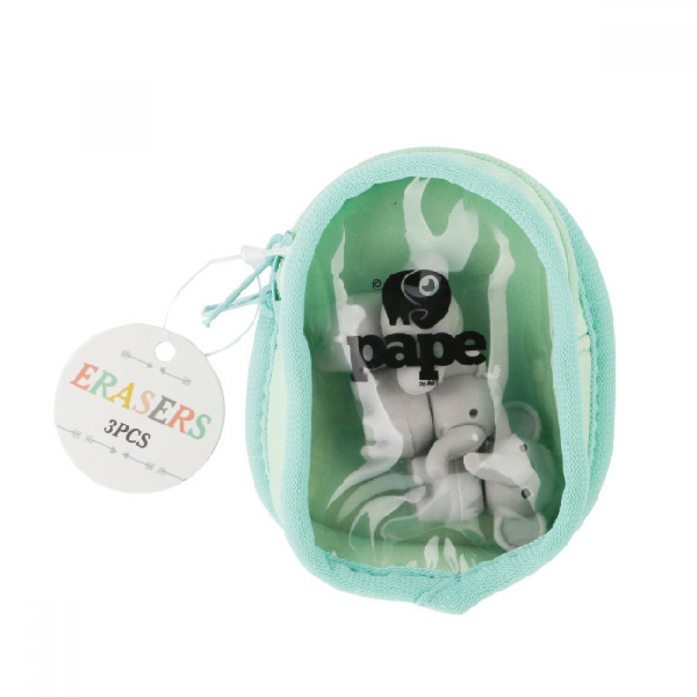 PAPE SİLGİ FİL ÇANTALI 3 LÜ