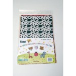 KARADENİZ LİNO DESENLİ KRAPON KAĞIDI 10 LU PAKET