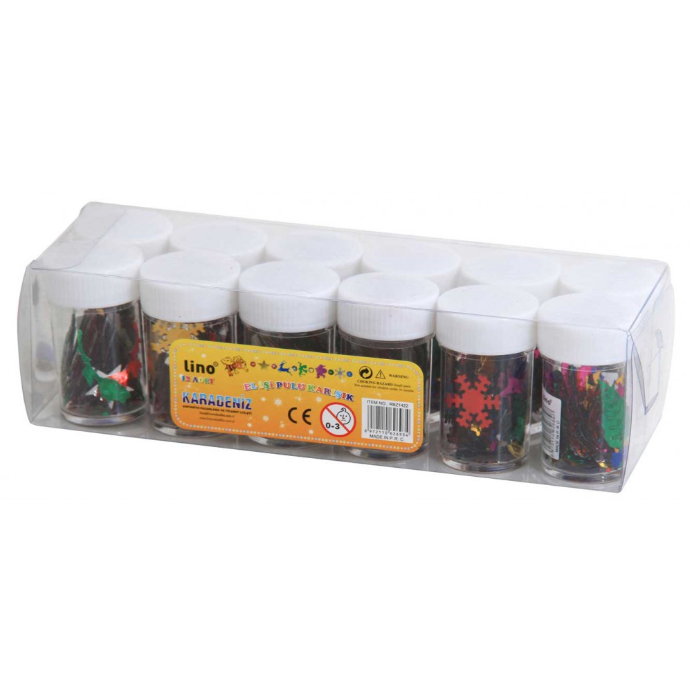 LİNO ELİŞİ PULU HARF VE SAYILAR 12 Lİ