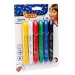 JOVİ 191 YÜZ BOYASI STİK KALEM 6 RENK BLİSTERDE