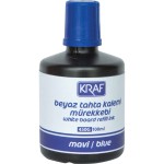 KRAF BEYAZ TAHTA KALEMİ MAVİ MÜREKKEB 100ML 450G