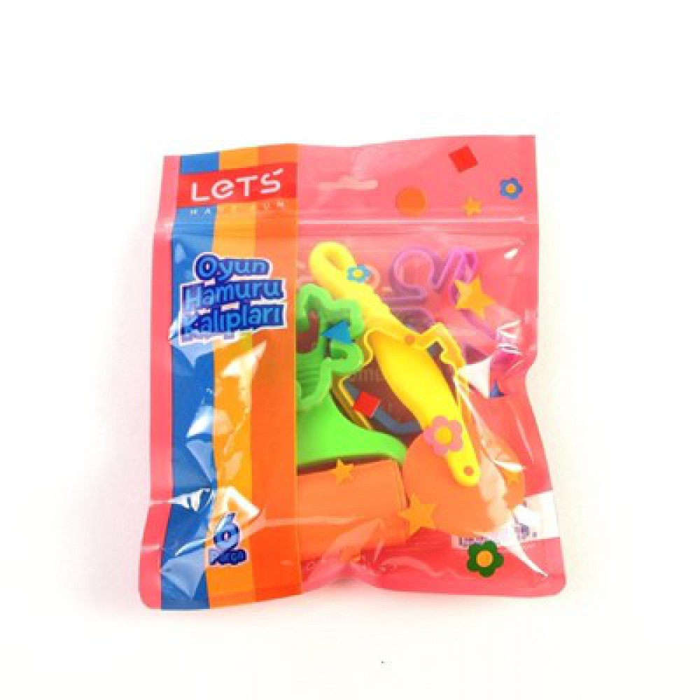 LETS OYUN HAMURU KALIPLARI 6 PARÇA L8418