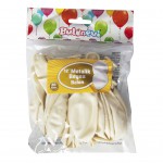 BALONEVİ 12'' METALİK BEYAZ BALON 20 Lİ