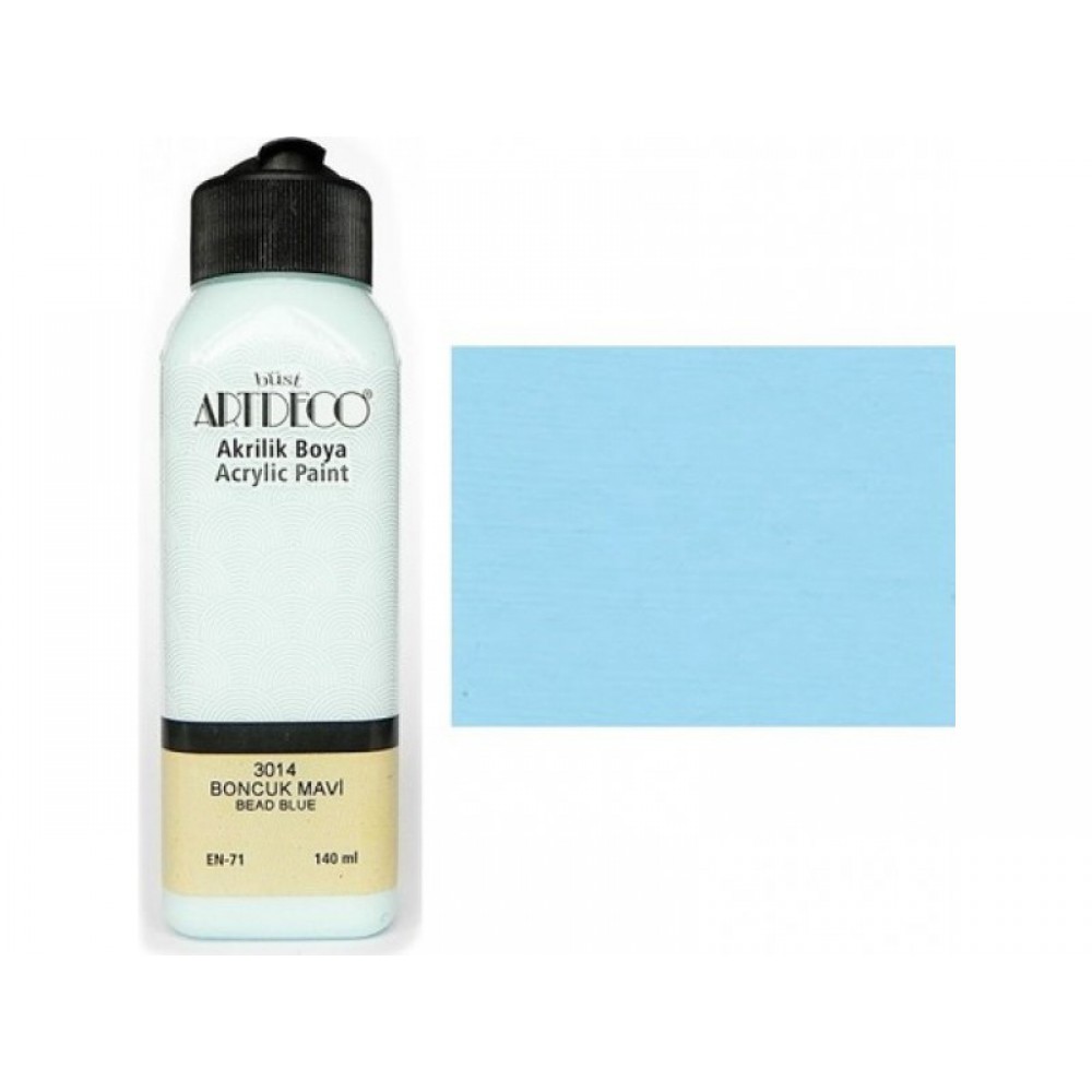 ARTDECO AKRİLİK BOYA 140ML BONCUK MAVİ 3014