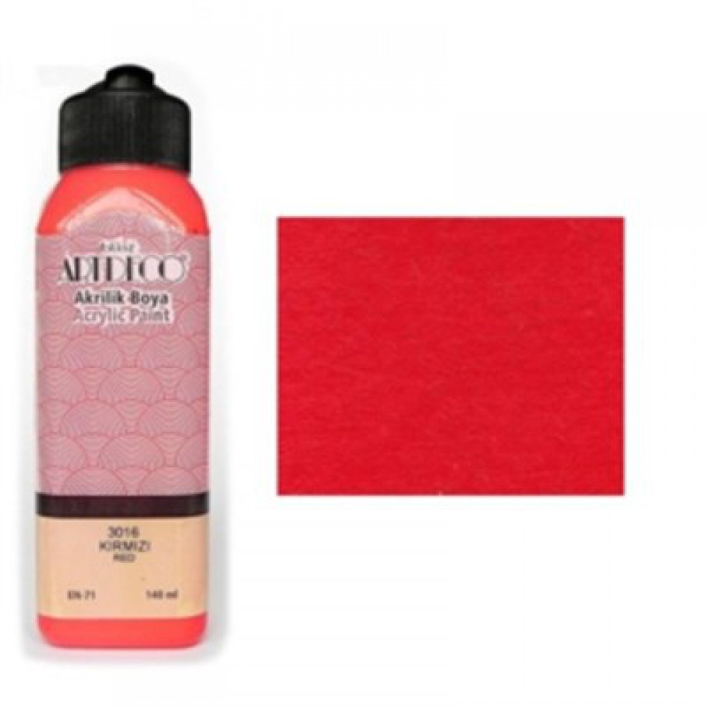 ART DECO AKRİLİK BOYA 140ML KIRMIZI 3016