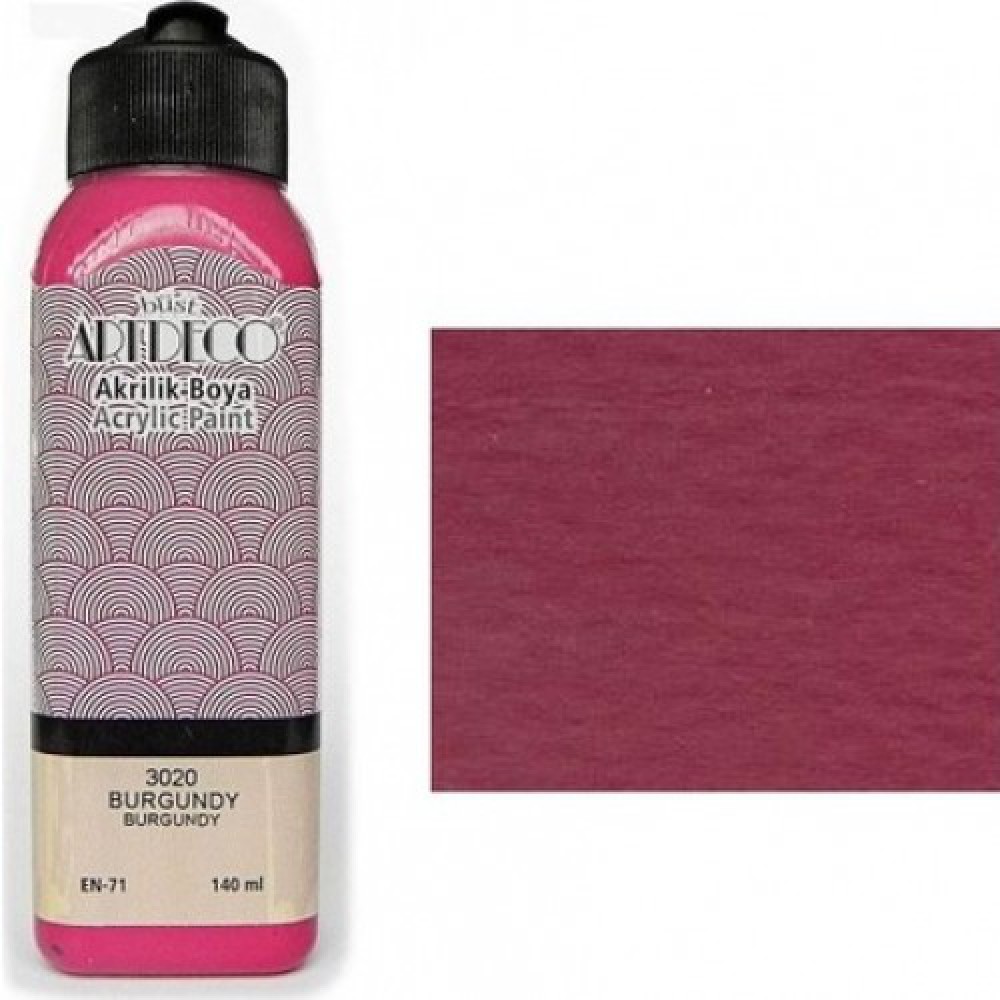 ARTDECO AKRİLİK BOYA 140ML BURGUNDY 3020