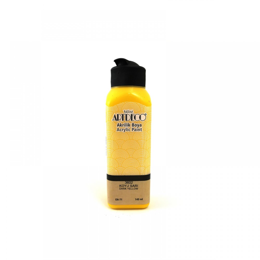 ARTDECO AKRİLİK BOYA 140ML KOYU SARI 3602