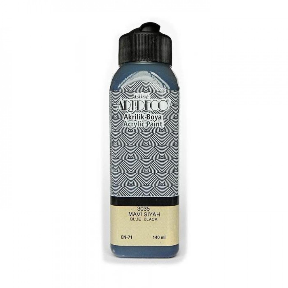 ARTDECO AKRİLİK BOYA 140ML MAVİ SİYAH 3035