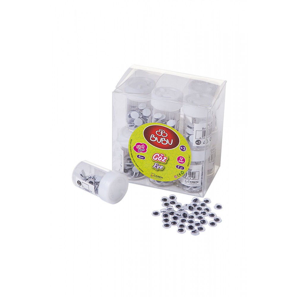 BU-BU SİYAH GÖZ 8MM 8GR