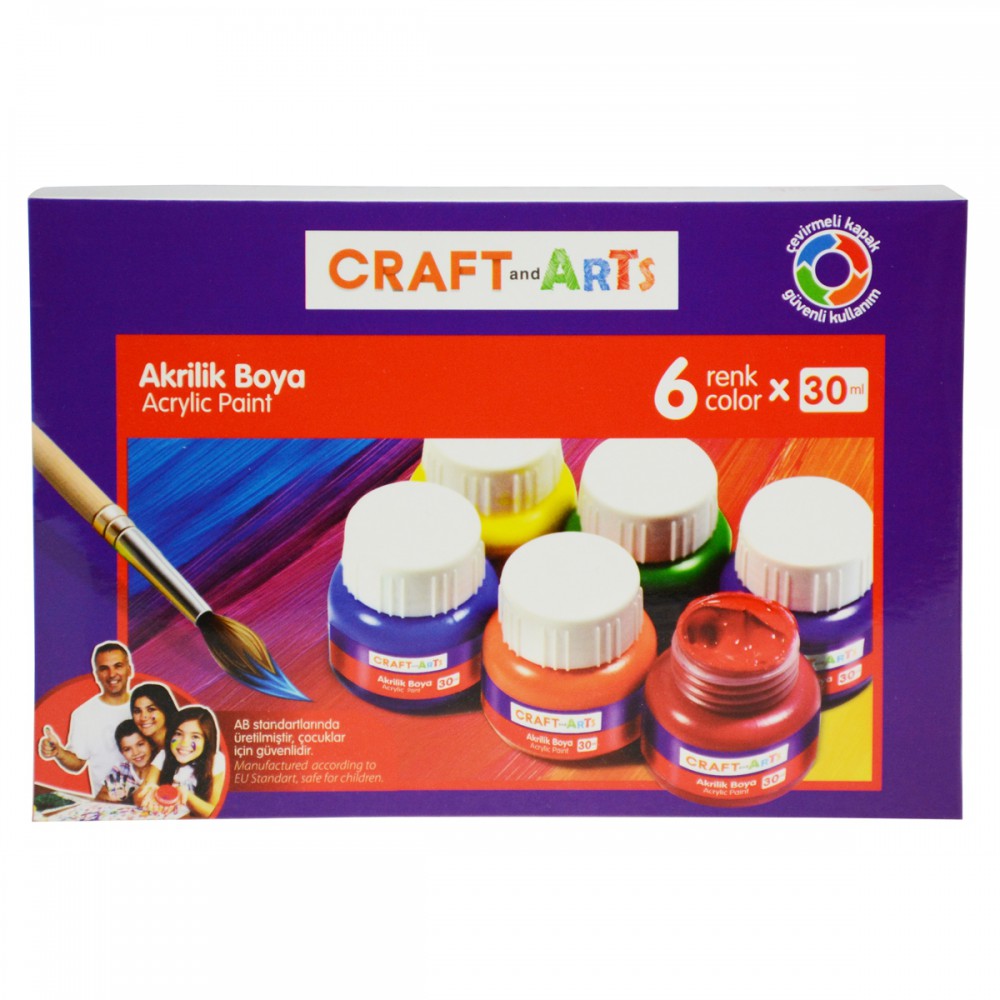CRAFT AND ARTS AKRİLİK BOYA 6*30