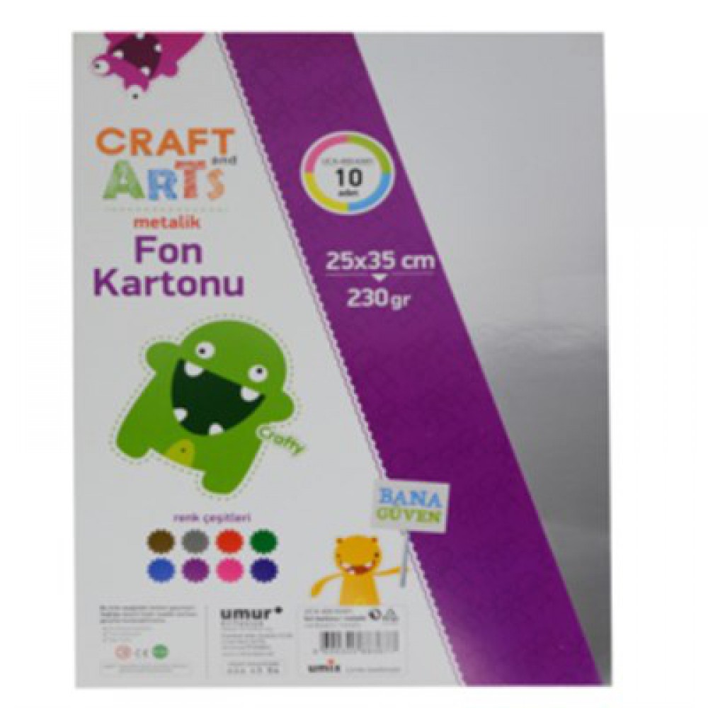 SRAFT ARTS METALİK FON KARTONU 230GR 25*35