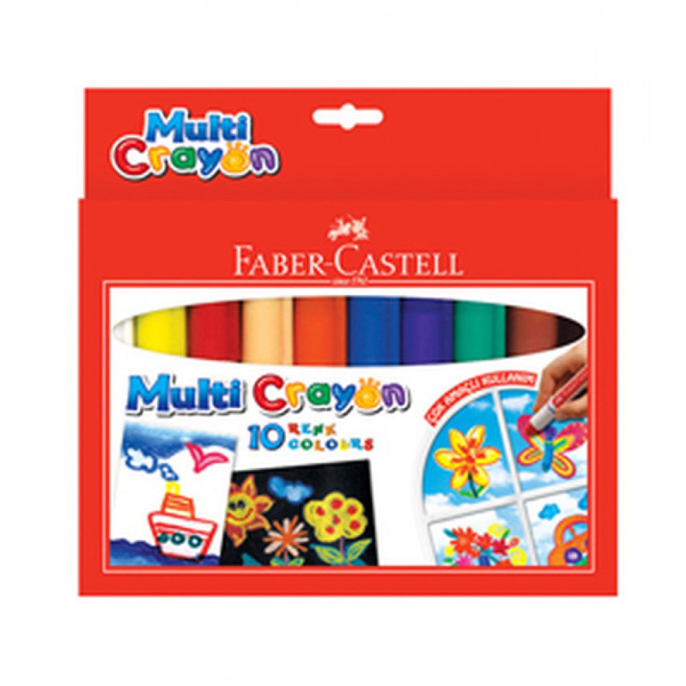 FABER PASTEL MULTİ CRAYON 10 RENK