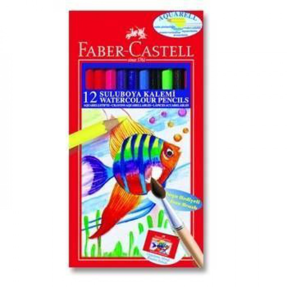 FABER CASTELL SULU BOYA KALEMİ 12 Lİ