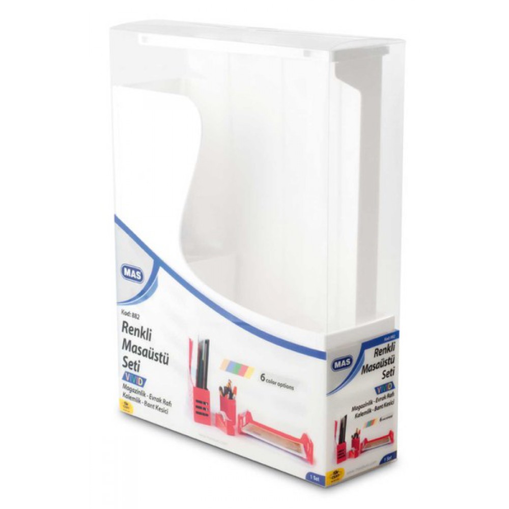 MAS RENKLİ MASA SETİ VİVİD-BEYAZ