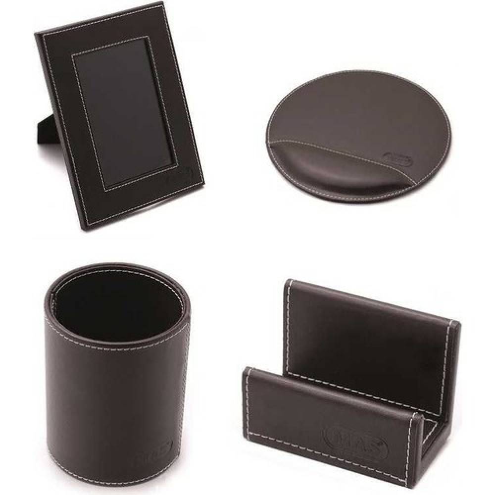 MAS 3864 DERİ MASAÜSTÜ SETİ ALFA K.RENGİ