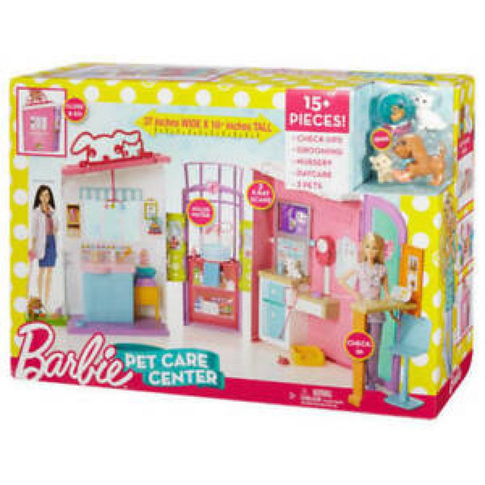 MATTEL BARBIE MODA VETERİNER MERKEZİ FBR36