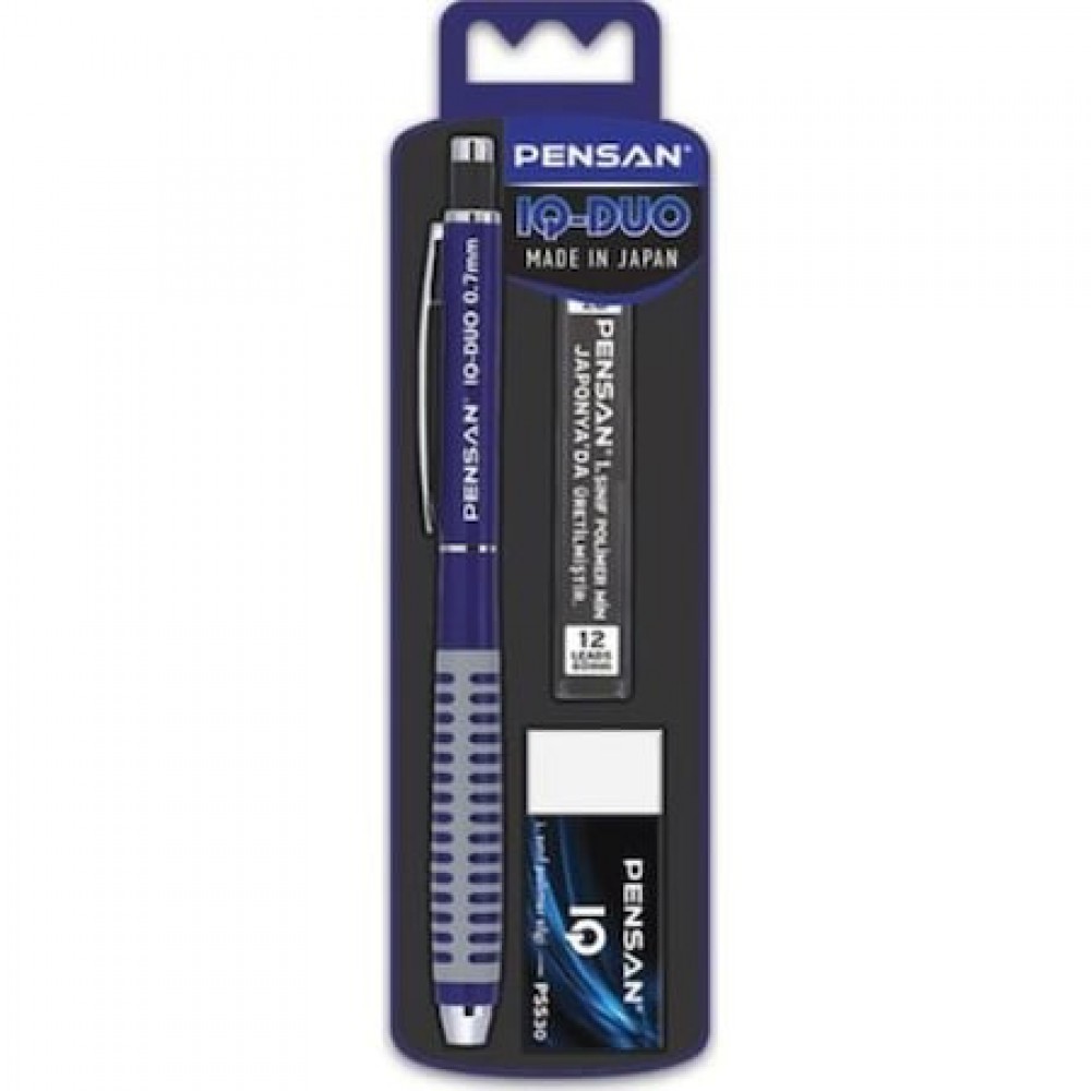PENSAN IQ-DUO SET 0,7MM KARIŞIK RENKLİ SİLGİ+MİN
