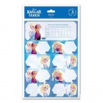 KEKSİN CARS ETİKET DERS PROGRAMI 3 LÜ FROZEN 22013