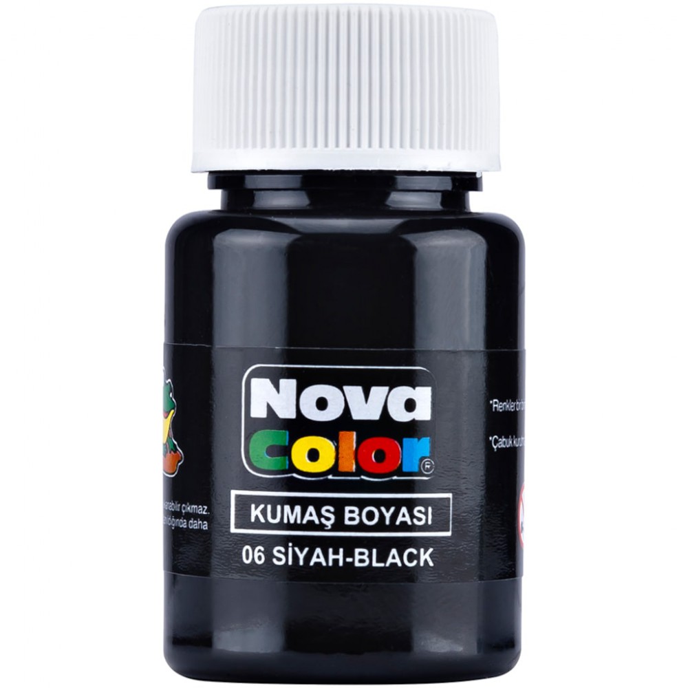 NOVA COLOR KUMAŞ BOYASI SİYAH 30CC